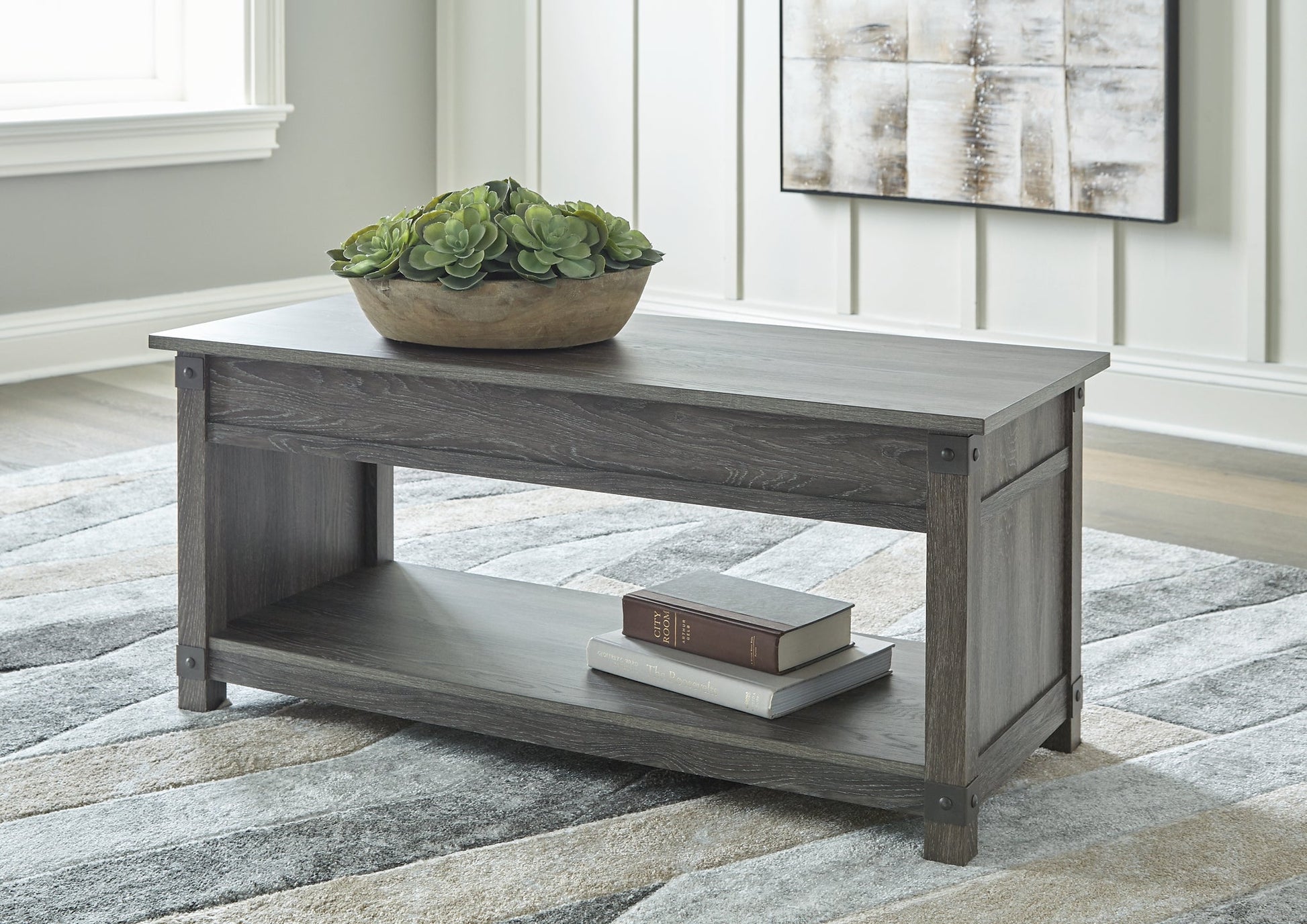 Freedan Coffee Table with 2 End Tables at Walker Mattress and Furniture Locations in Cedar Park and Belton TX.