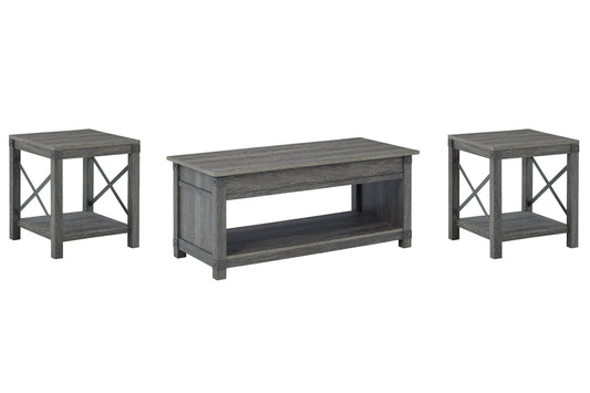 Freedan Coffee Table with 2 End Tables at Walker Mattress and Furniture Locations in Cedar Park and Belton TX.