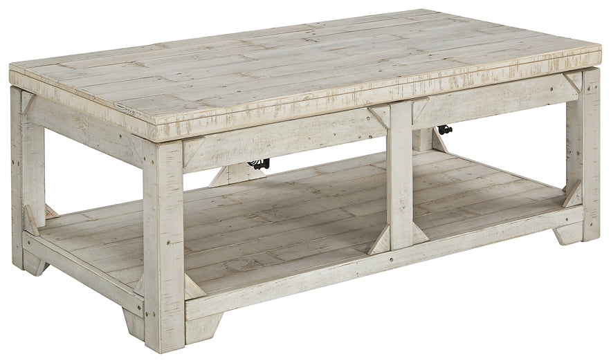 Fregine Coffee Table with 1 End Table at Walker Mattress and Furniture Locations in Cedar Park and Belton TX.