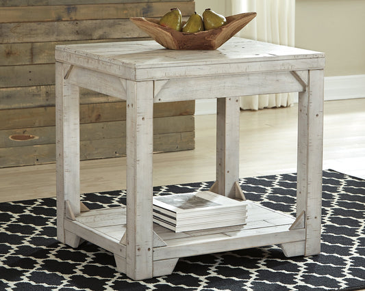 Fregine Rectangular End Table at Walker Mattress and Furniture Locations in Cedar Park and Belton TX.