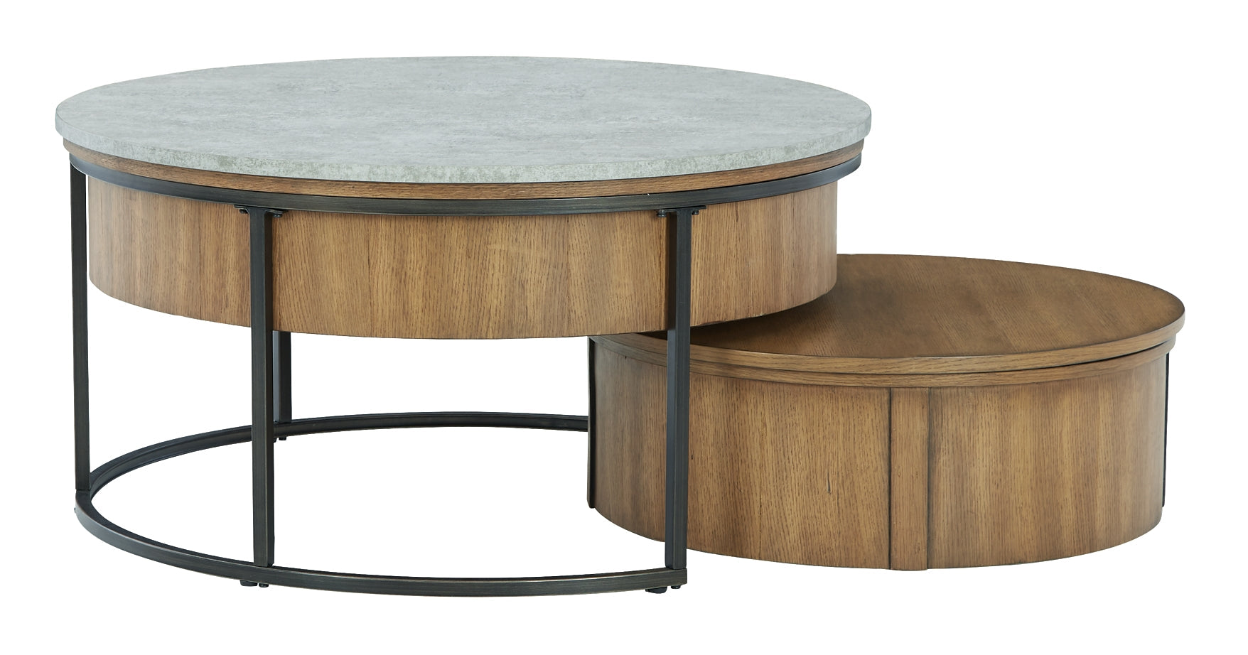 Fridley Coffee Table with 2 End Tables at Walker Mattress and Furniture Locations in Cedar Park and Belton TX.