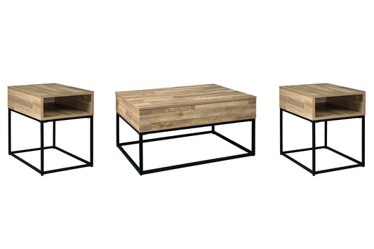 Gerdanet Coffee Table with 2 End Tables at Walker Mattress and Furniture Locations in Cedar Park and Belton TX.