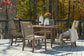 Germalia Outdoor Dining Table and 4 Chairs at Walker Mattress and Furniture Locations in Cedar Park and Belton TX.