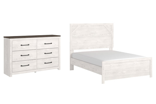 Gerridan Full Panel Bed with Dresser at Walker Mattress and Furniture Locations in Cedar Park and Belton TX.