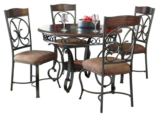 Glambrey Dining Table and 4 Chairs at Walker Mattress and Furniture Locations in Cedar Park and Belton TX.