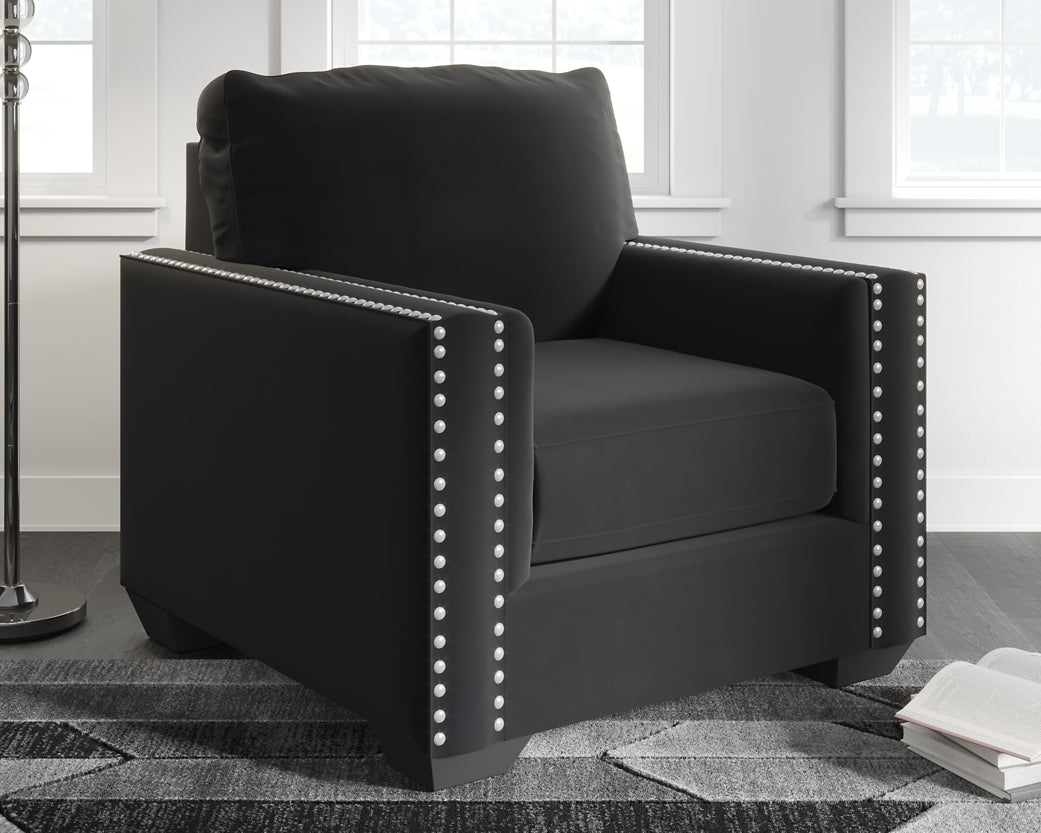 Gleston Chair and Ottoman at Walker Mattress and Furniture Locations in Cedar Park and Belton TX.