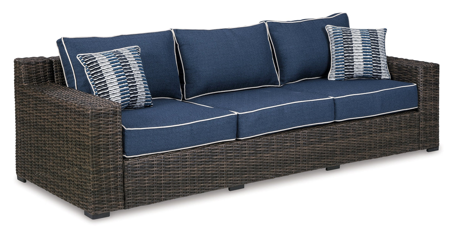 Grasson Lane Outdoor Sofa and Loveseat at Walker Mattress and Furniture Locations in Cedar Park and Belton TX.