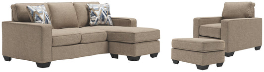 Greaves Sofa Chaise, Chair, and Ottoman at Walker Mattress and Furniture Locations in Cedar Park and Belton TX.