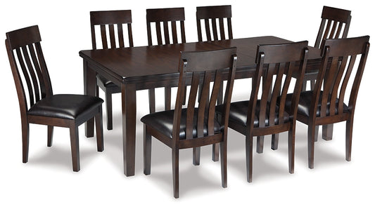 Haddigan Dining Table and 8 Chairs at Walker Mattress and Furniture Locations in Cedar Park and Belton TX.