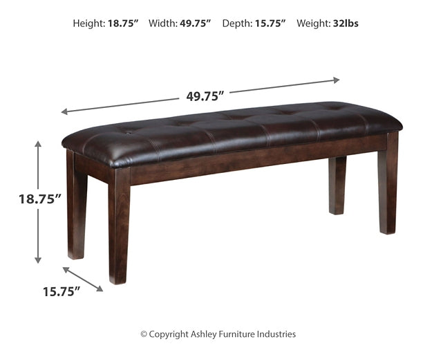 Haddigan Large UPH Dining Room Bench at Walker Mattress and Furniture Locations in Cedar Park and Belton TX.
