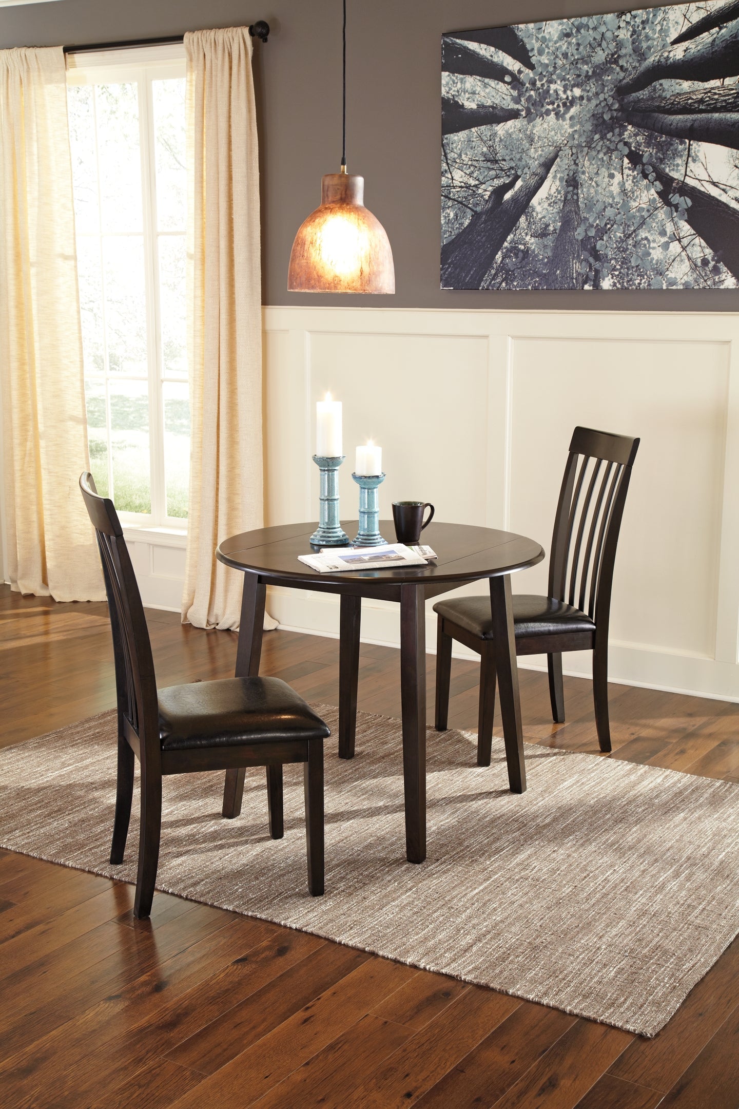 Hammis Dining Table and 2 Chairs at Walker Mattress and Furniture Locations in Cedar Park and Belton TX.