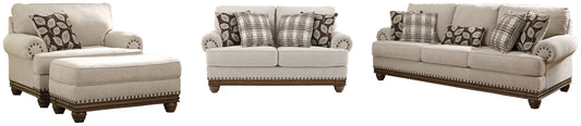 Harleson Sofa, Loveseat, Chair and Ottoman at Walker Mattress and Furniture Locations in Cedar Park and Belton TX.