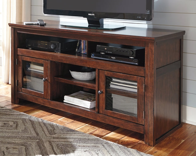 Harpan Large TV Stand at Walker Mattress and Furniture Locations in Cedar Park and Belton TX.