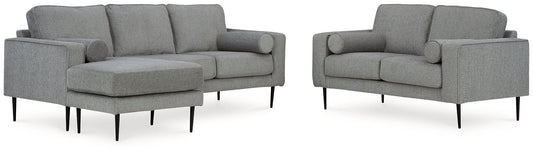 Hazela Sofa Chaise and Loveseat at Walker Mattress and Furniture Locations in Cedar Park and Belton TX.