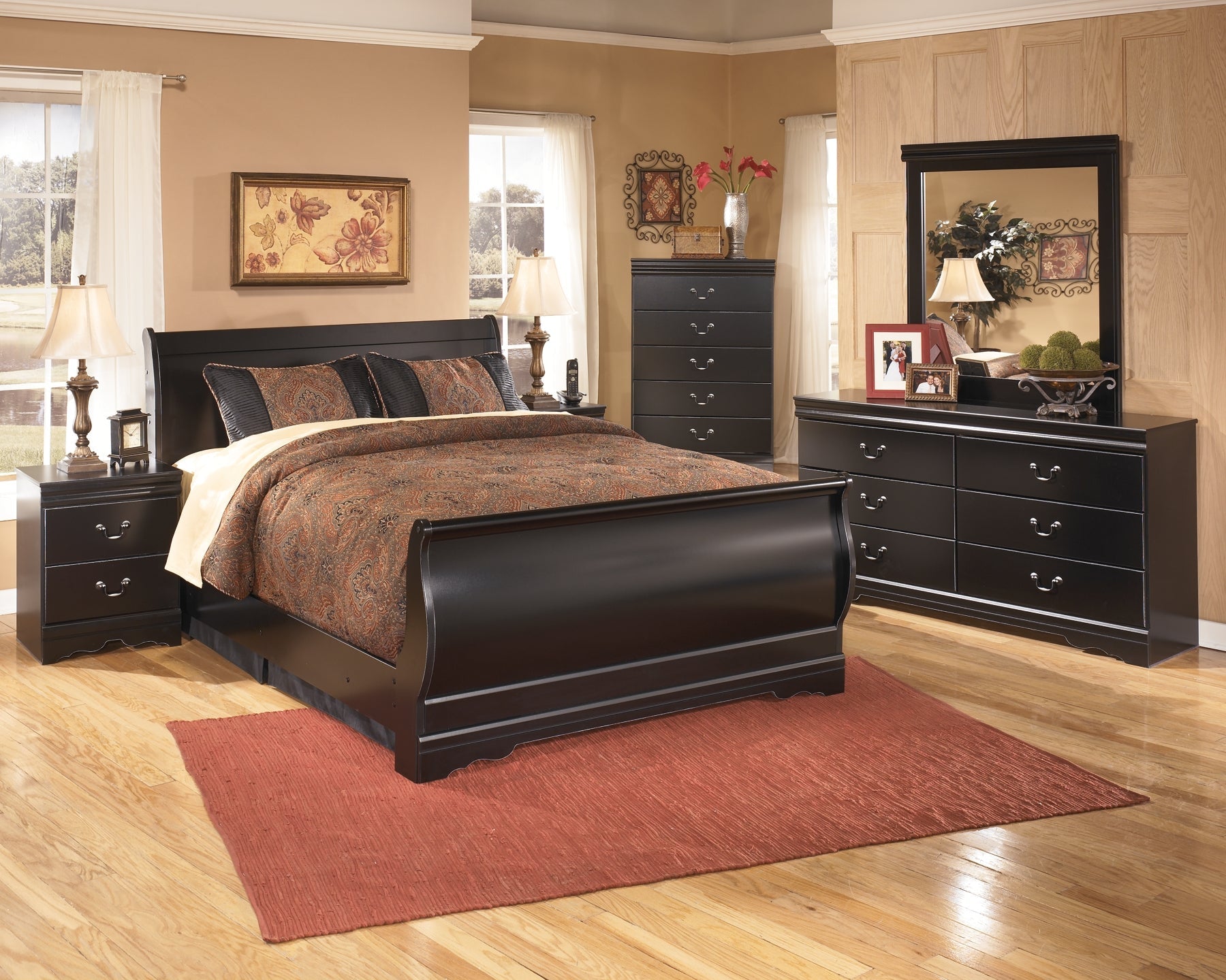 Huey Vineyard Dresser and Mirror at Walker Mattress and Furniture Locations in Cedar Park and Belton TX.