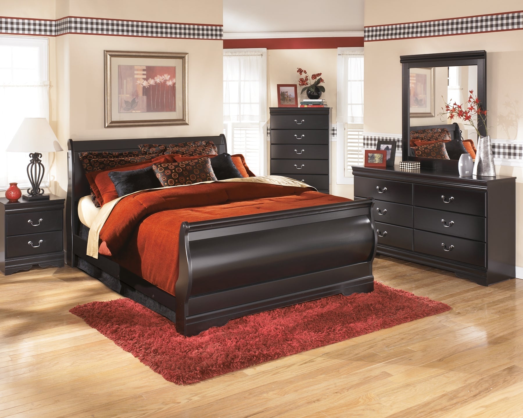 Huey Vineyard Two Drawer Night Stand at Walker Mattress and Furniture Locations in Cedar Park and Belton TX.
