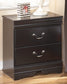 Huey Vineyard Two Drawer Night Stand at Walker Mattress and Furniture Locations in Cedar Park and Belton TX.