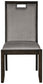 Hyndell Dining UPH Side Chair (2/CN) at Walker Mattress and Furniture Locations in Cedar Park and Belton TX.