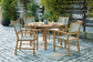 Janiyah Outdoor Dining Table and 4 Chairs at Walker Mattress and Furniture Locations in Cedar Park and Belton TX.