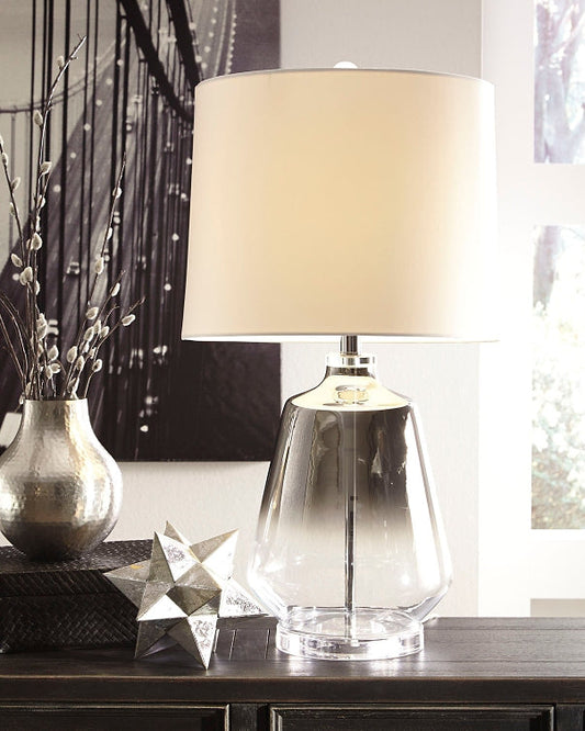 Jaslyn Glass Table Lamp (1/CN) at Walker Mattress and Furniture Locations in Cedar Park and Belton TX.