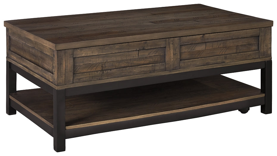 Johurst Coffee Table with 2 End Tables at Walker Mattress and Furniture Locations in Cedar Park and Belton TX.