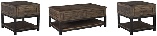 Johurst Coffee Table with 2 End Tables at Walker Mattress and Furniture Locations in Cedar Park and Belton TX.