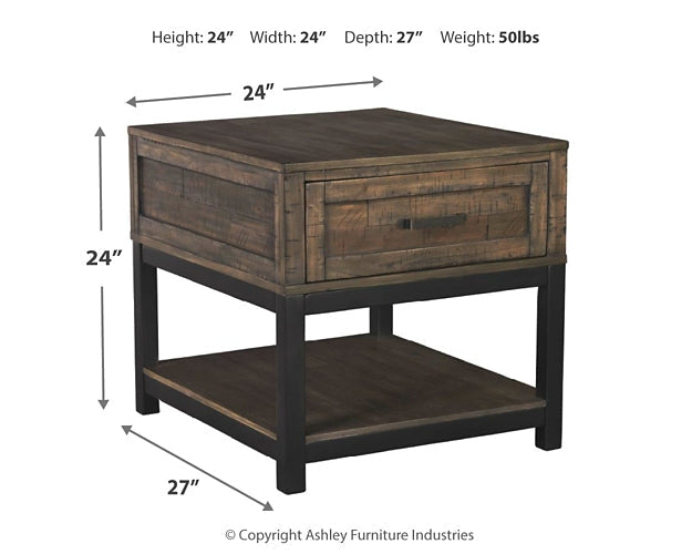 Johurst Rectangular End Table at Walker Mattress and Furniture Locations in Cedar Park and Belton TX.