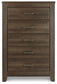 Juararo Five Drawer Chest at Walker Mattress and Furniture Locations in Cedar Park and Belton TX.
