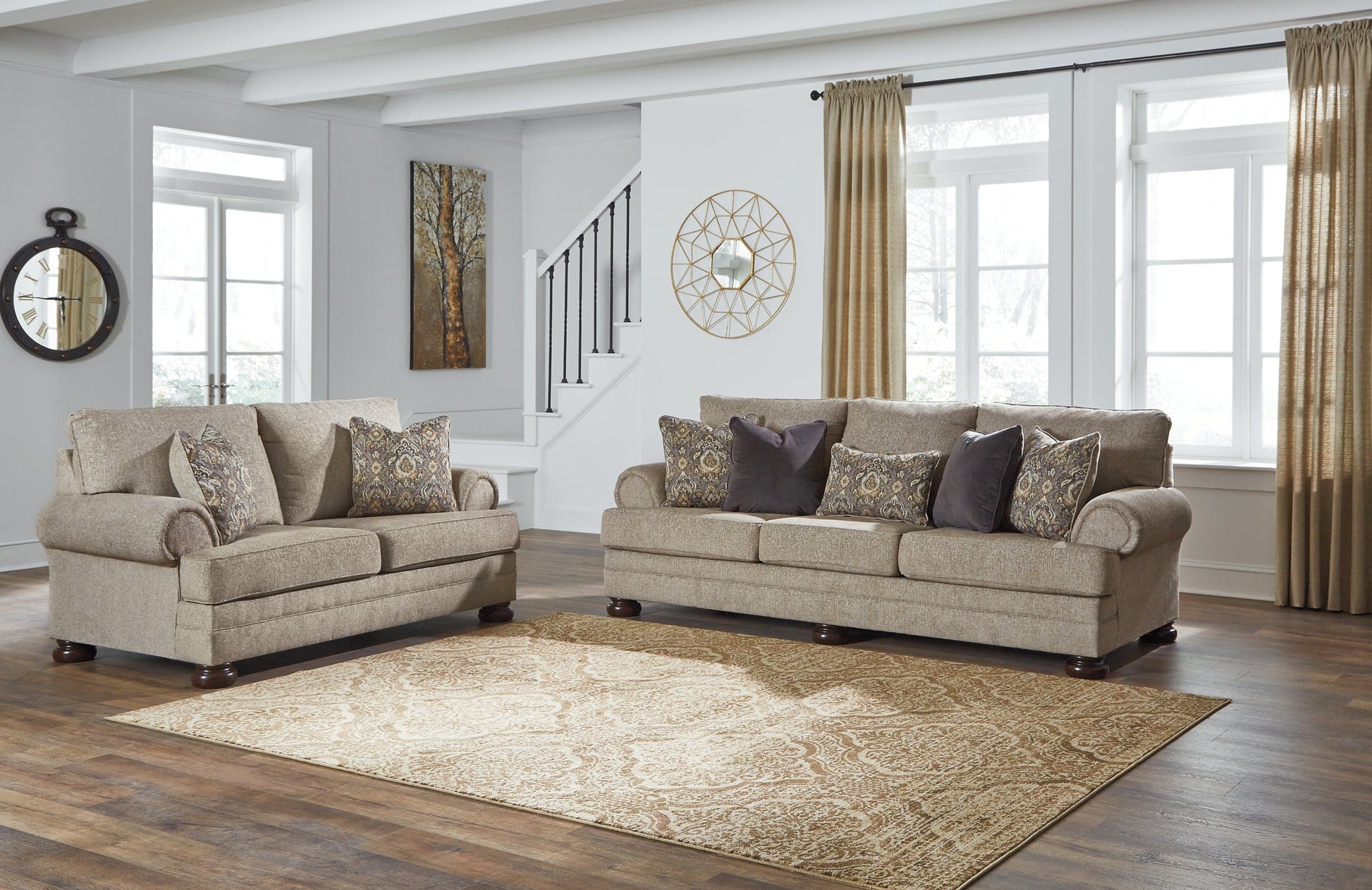 Kananwood Sofa and Loveseat at Walker Mattress and Furniture Locations in Cedar Park and Belton TX.