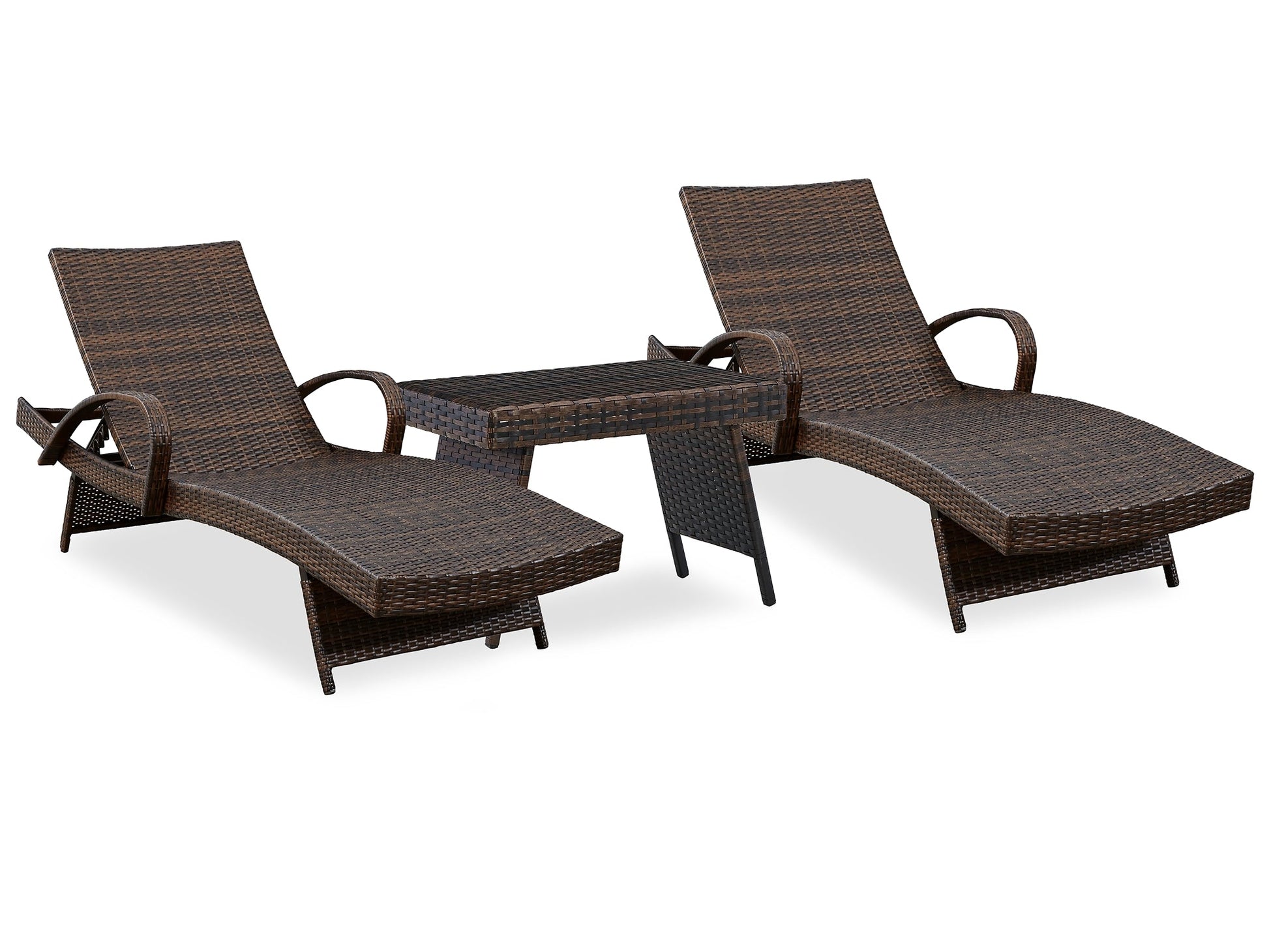 Kantana 2 Chaise Lounge Chairs with End Table at Walker Mattress and Furniture Locations in Cedar Park and Belton TX.