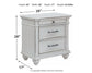 Kanwyn King Panel Bed with Storage with Mirrored Dresser, Chest and Nightstand at Walker Mattress and Furniture Locations in Cedar Park and Belton TX.