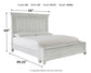 Kanwyn Queen Panel Bed with Storage with Mirrored Dresser and Chest at Walker Mattress and Furniture Locations in Cedar Park and Belton TX.