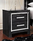 Kaydell Queen Panel Bed with Storage with Mirrored Dresser, Chest and 2 Nightstands at Walker Mattress and Furniture Locations in Cedar Park and Belton TX.