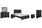 Kaydell Queen Panel Bed with Storage with Mirrored Dresser, Chest and 2 Nightstands at Walker Mattress and Furniture Locations in Cedar Park and Belton TX.