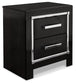 Kaydell Queen Panel Bed with Storage with Mirrored Dresser, Chest and 2 Nightstands at Walker Mattress and Furniture Locations in Cedar Park and Belton TX.