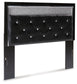 Kaydell Queen Upholstered Panel Headboard with Mirrored Dresser and Chest at Walker Mattress and Furniture Locations in Cedar Park and Belton TX.