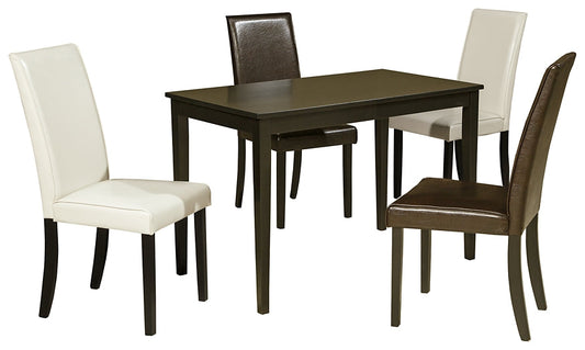 Kimonte Dining Table and 4 Chairs at Walker Mattress and Furniture Locations in Cedar Park and Belton TX.