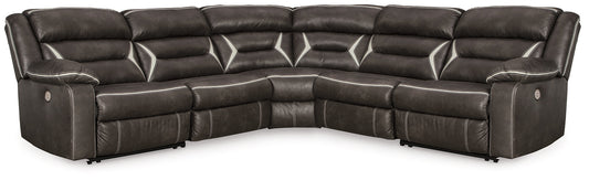 Kincord 5-Piece Power Reclining Sectional at Walker Mattress and Furniture Locations in Cedar Park and Belton TX.