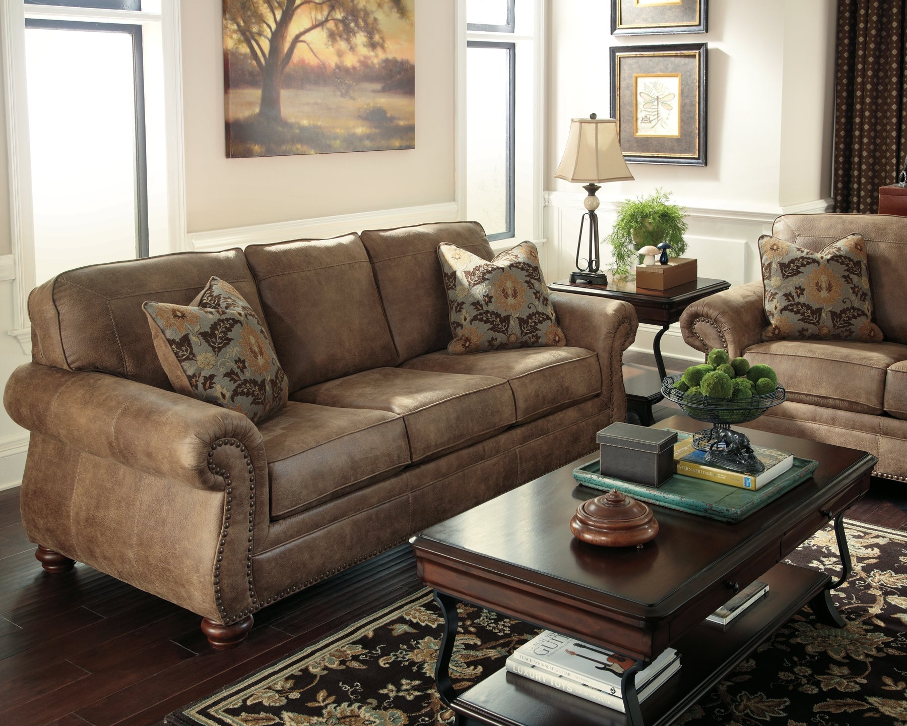 Larkinhurst Queen Sofa Sleeper at Walker Mattress and Furniture Locations in Cedar Park and Belton TX.