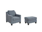 Lemly Chair and Ottoman at Walker Mattress and Furniture Locations in Cedar Park and Belton TX.