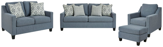 Lemly Sofa, Loveseat, Chair and Ottoman at Walker Mattress and Furniture Locations in Cedar Park and Belton TX.