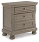 Lettner King Sleigh Bed with 2 Storage Drawers with Mirrored Dresser, Chest and 2 Nightstands at Walker Mattress and Furniture Locations in Cedar Park and Belton TX.