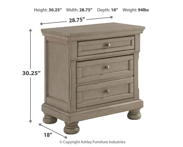 Lettner Queen Panel Bed with Mirrored Dresser, Chest and 2 Nightstands at Walker Mattress and Furniture Locations in Cedar Park and Belton TX.