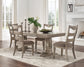 Lexorne Dining Table and 4 Chairs at Walker Mattress and Furniture Locations in Cedar Park and Belton TX.