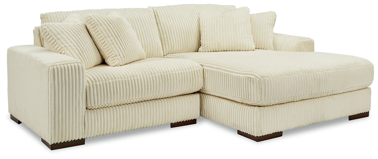 Lindyn 2-Piece Sectional with Ottoman at Walker Mattress and Furniture Locations in Cedar Park and Belton TX.