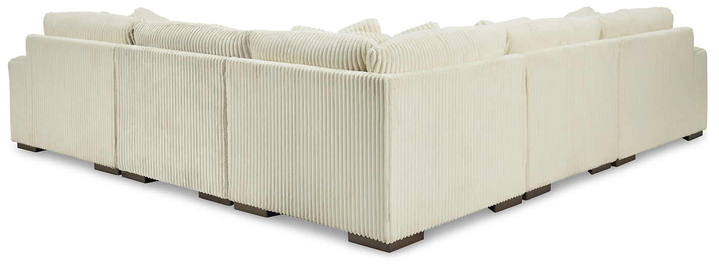 Lindyn 5-Piece Sectional with Ottoman at Walker Mattress and Furniture Locations in Cedar Park and Belton TX.