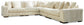 Lindyn 5-Piece Sectional with Ottoman at Walker Mattress and Furniture Locations in Cedar Park and Belton TX.