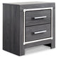 Lodanna Full Panel Bed with Mirrored Dresser, Chest and Nightstand at Walker Mattress and Furniture Locations in Cedar Park and Belton TX.
