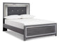 Lodanna Queen Panel Bed with Mirrored Dresser and Chest at Walker Mattress and Furniture Locations in Cedar Park and Belton TX.