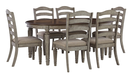 Lodenbay Dining Table and 6 Chairs at Walker Mattress and Furniture Locations in Cedar Park and Belton TX.